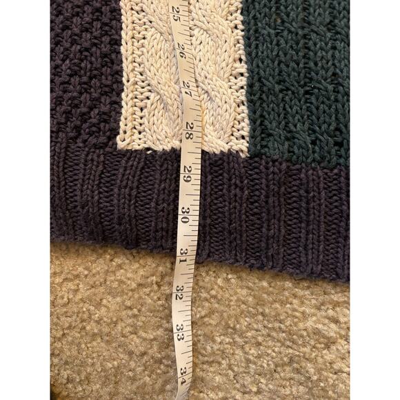 VTG New River For J. Riggings Hand Knitted Cable Knit Heavy Men's Sweater Sz XL - Picture 7 of 8